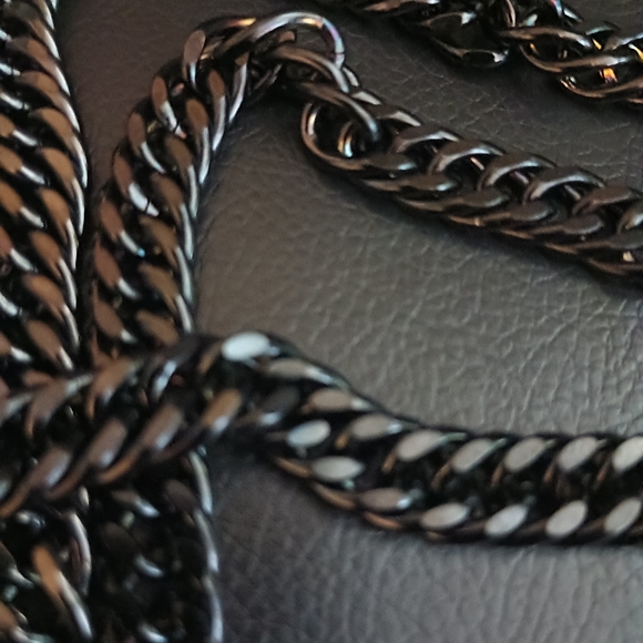 New Wet Black Stainless Steel 10mm Cuban Link 8.5" Bracelets - Picture 4 of 5